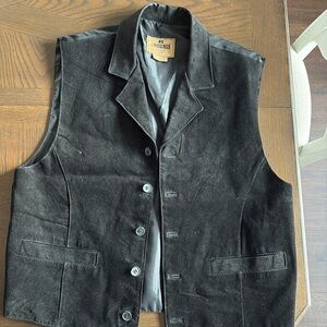 Men’s large J. Riggings black leather vest